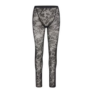 Skims Knit Lace Leggings - Onyx Size Small